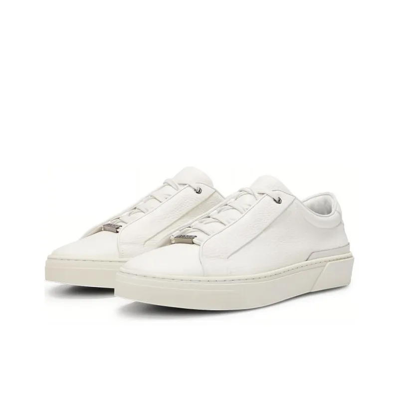 BOSS Logo-plaque Leather Sneakers-0