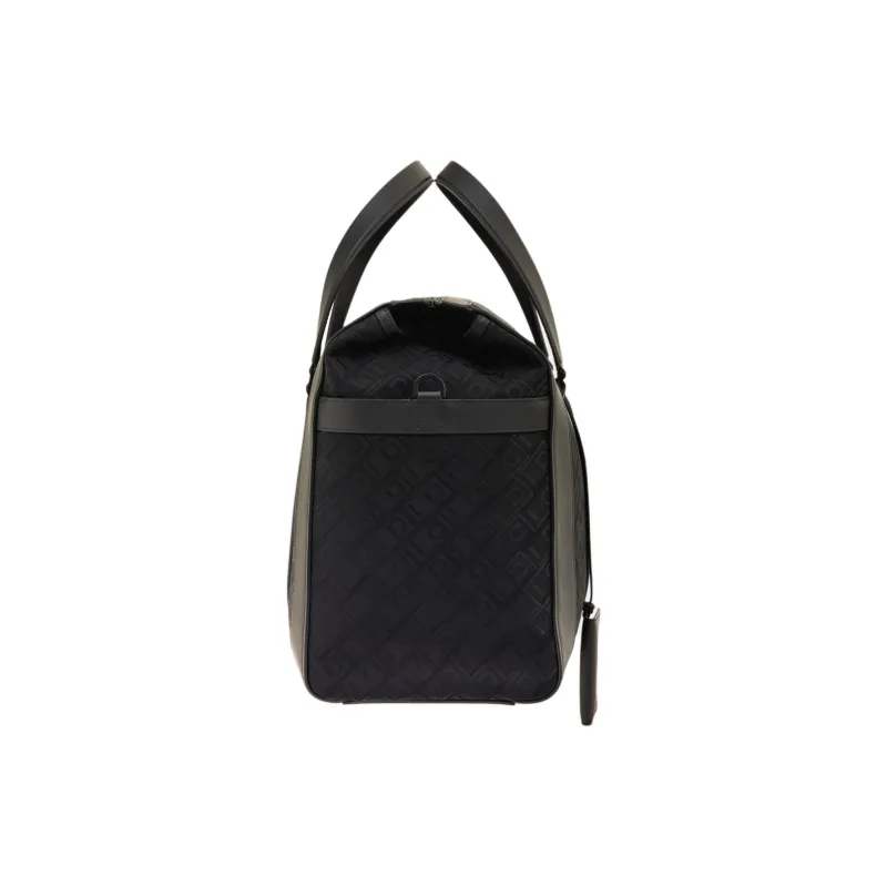 FERRAGAMO Cow Leather Portable Travel Bag Extra Large Men's Black-2