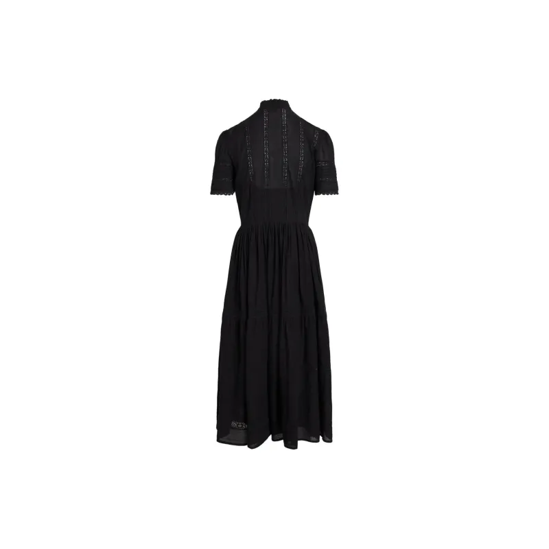 Polo Ralph Lauren Lace trim Cotton Midi Dress-1