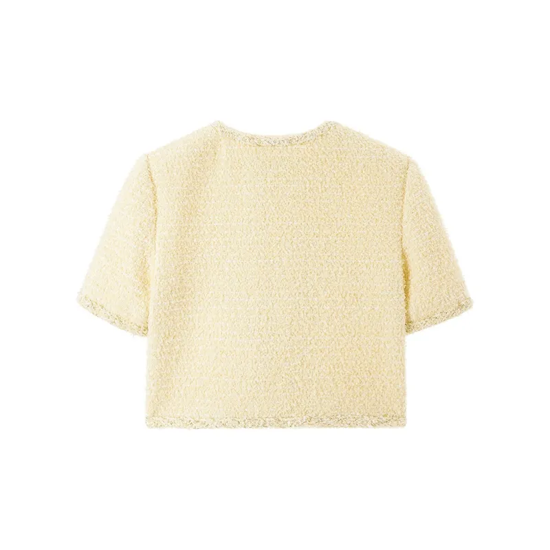 Miss Sixty Cropped Coat Women's Yellow-1