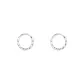 11mm Spiral Style Hoop Earrings 1 Pair Eh-3031.ebK