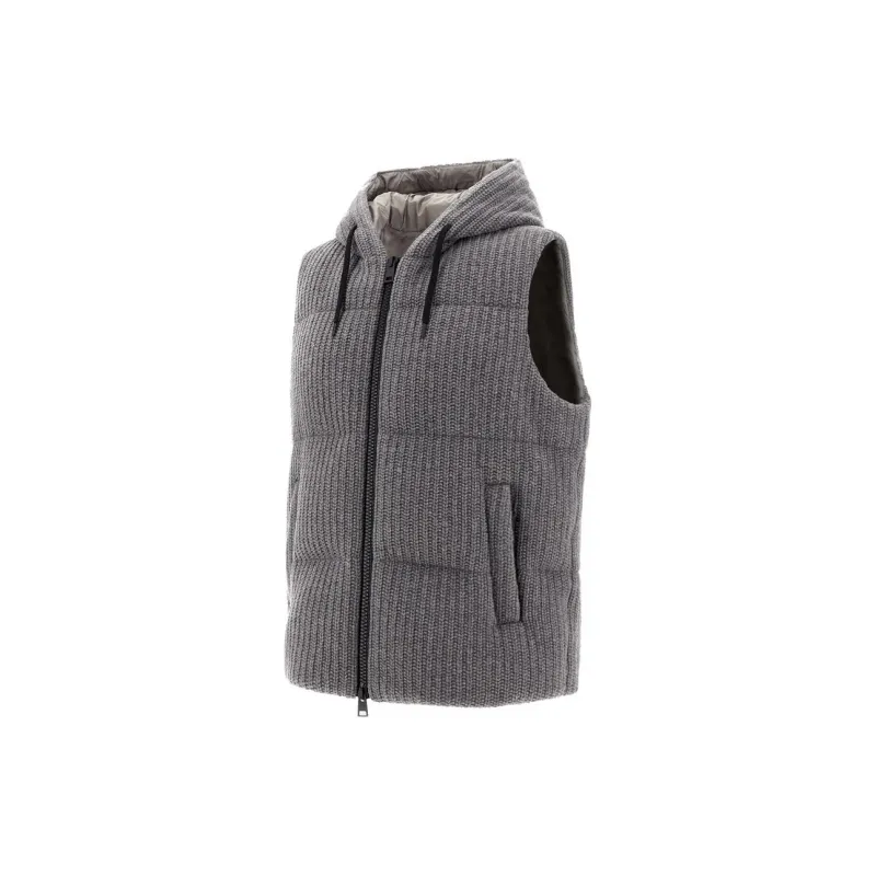HERNO Classic Zip-Up Drawstring Gilet-2
