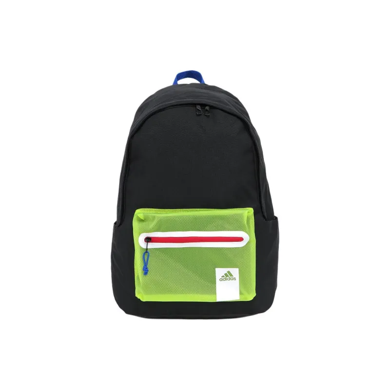 Adidas Polyester Backpack Regular Unisex Black/Neon Yellow-1