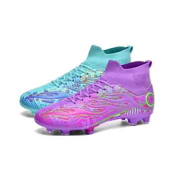 Black tailed deer Soccer Shoes Unisex High Top Aqua/White Blue/White Red