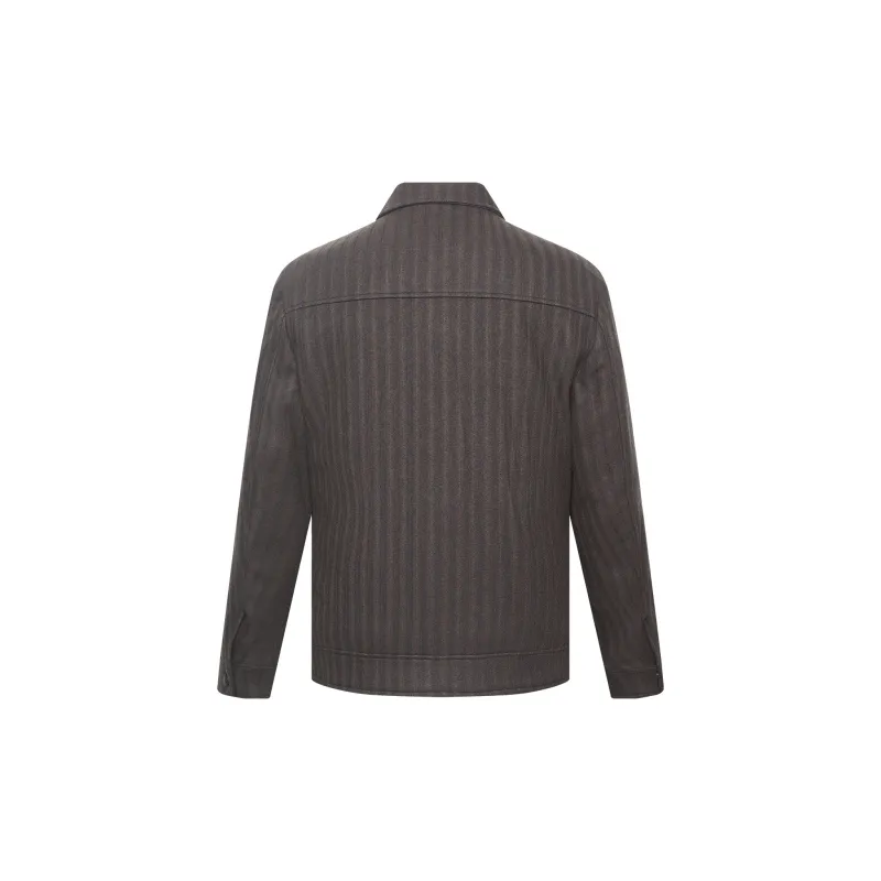 LESS IS MORE Coats Men's Gray Coffee-1