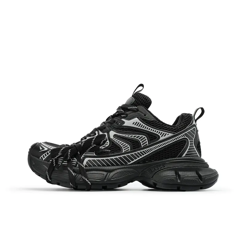 BASLS Bashe Series Lightweight Height Increasing Low Top Chunky Sneakers Unisex-12