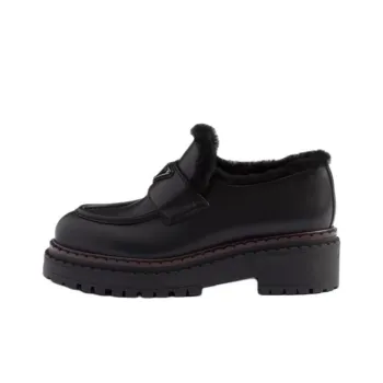 PRADA Chocolate Loafers 5.5cm Women's Black