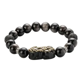 YINCHIE Obsidian Bracelets Men's