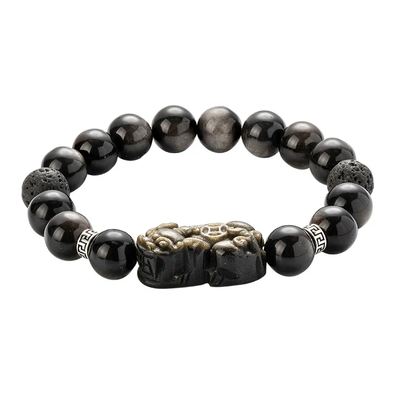 YINCHIE Obsidian Bracelets Men's-0