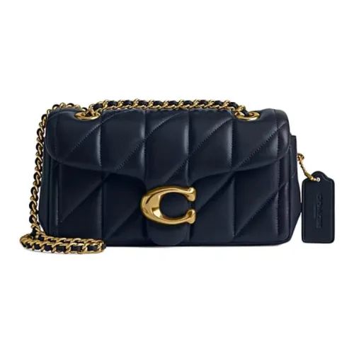 COACH Tabby Nappa Leather Crossbody Bag, Shoulder Bag Regular Women's Dark Marine Blue