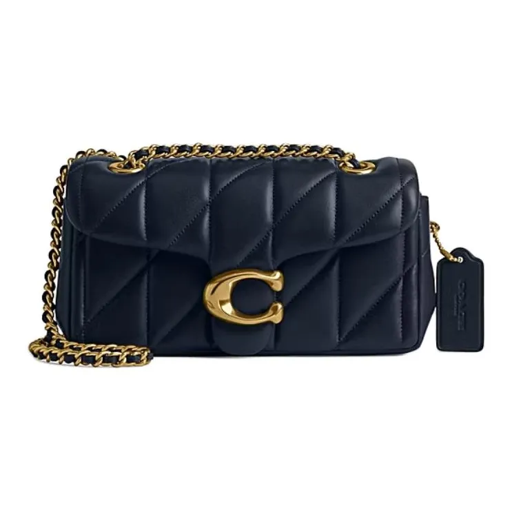 COACH Tabby Nappa Leather Crossbody Bag, Shoulder Bag Regular Women's Dark Marine Blue-0