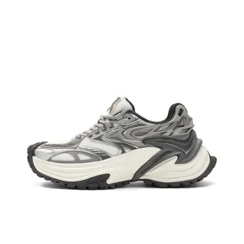 OGR Low Top Running Shoes Unisex Silver Gray, Premium Gray