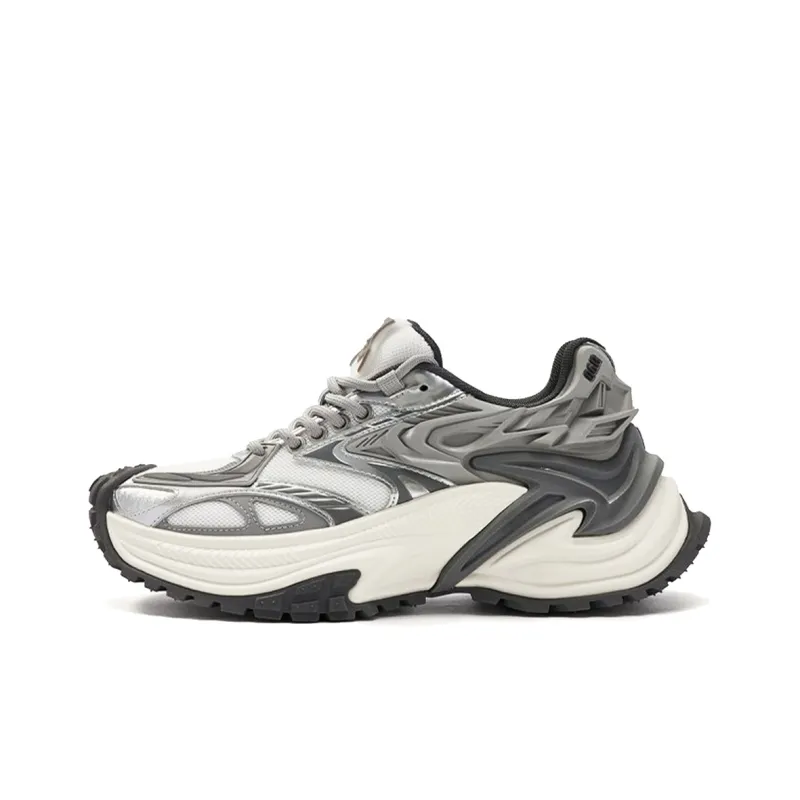 OGR Low Top Running Shoes Unisex Silver Gray, Premium Gray-0