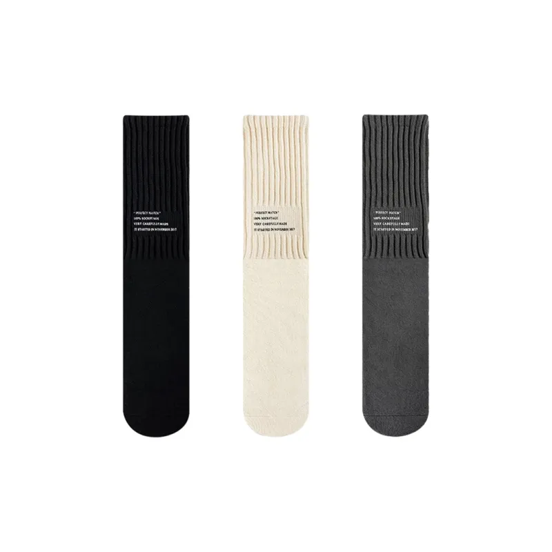 BEAR UNION Knee High Socks Unisex 3 Pack-13