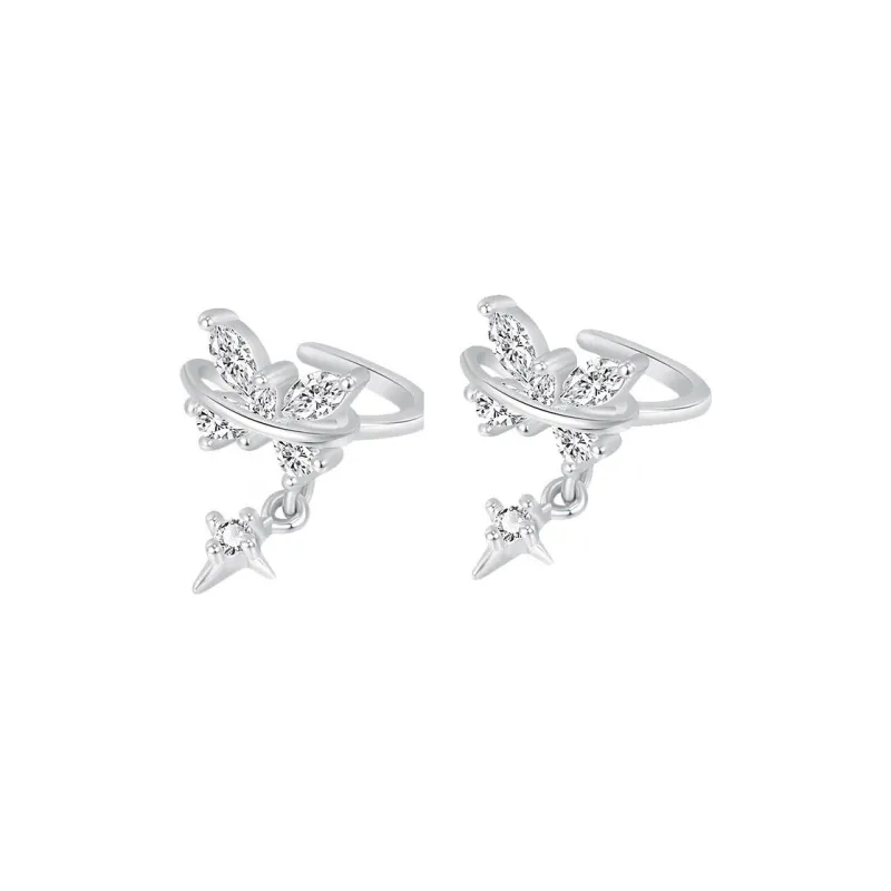 AITAO 925 Sterling Silver Clip On Earrings Women's-0