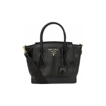 PRADA Cow Leather Shoulder Bag, Crossbody Bag, Handbag Women's Black