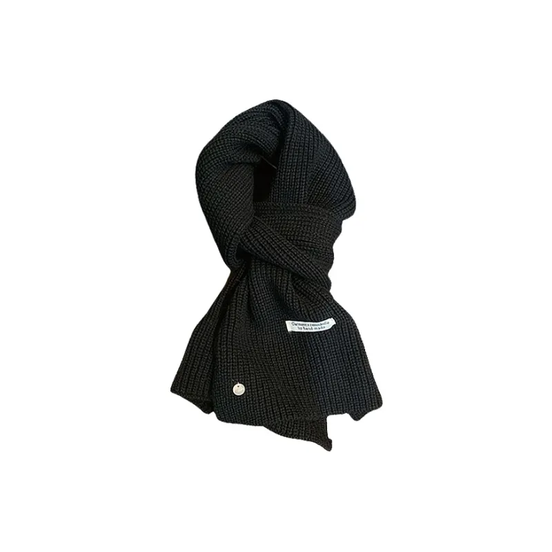 STUFFER 35% Wool Knit Scarves Unisex-1