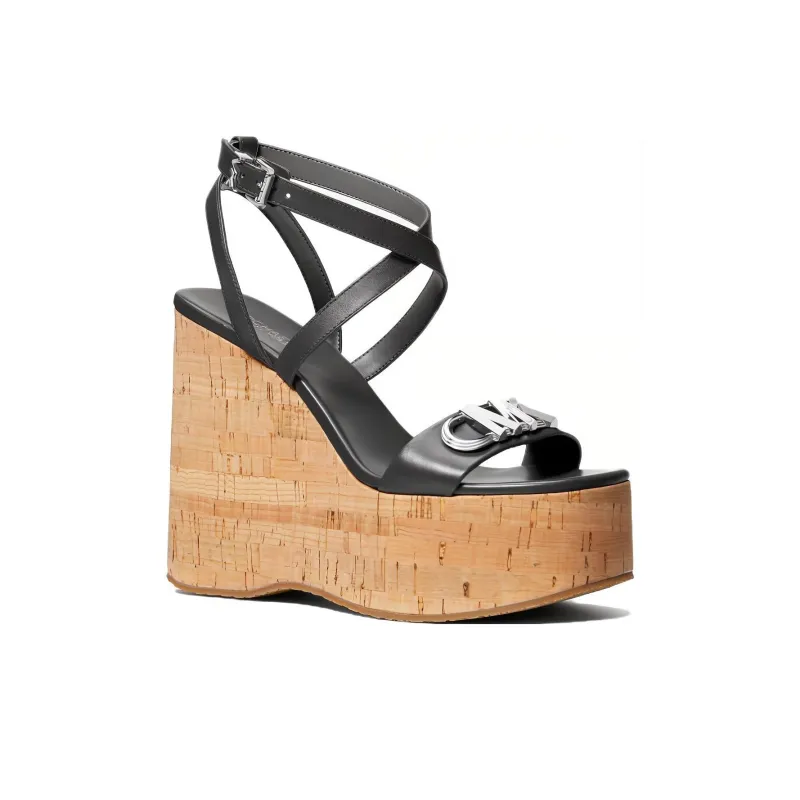 MICHAEL KORS Paola One-Strap Sandals 12.7cm Women's Black-2