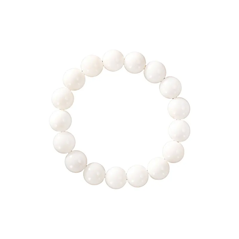 Baozhi White Jade Bodhi Seed Bracelets Unisex-0