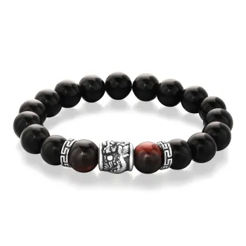 Huaying S999 Fine Silver Bracelets Men's Good Luck