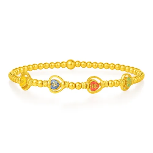 Bao Ruolan Peaceful Joy L Solid Gold Priced In Gram Gold Bracelet Women's
