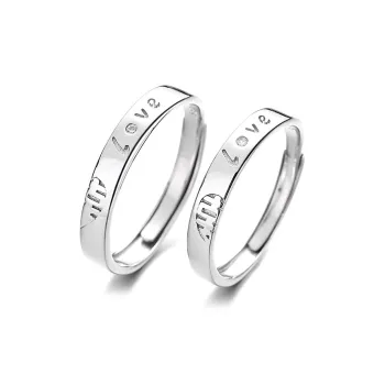 KLFOOK 999 Fine Silver Rings Unisex