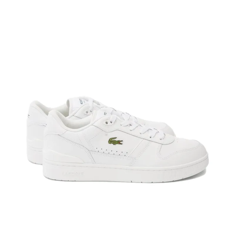 LACOSTE T Clip Low Top Skateboard Shoes Men's White-1