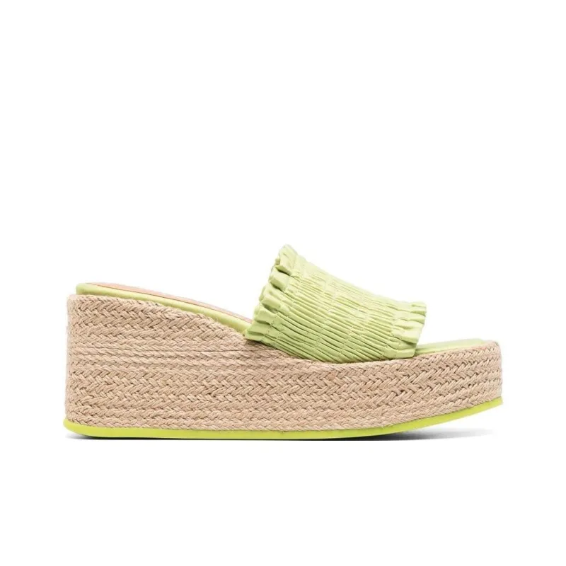 GANNI Smock Espadrille Wedge Sandals-1