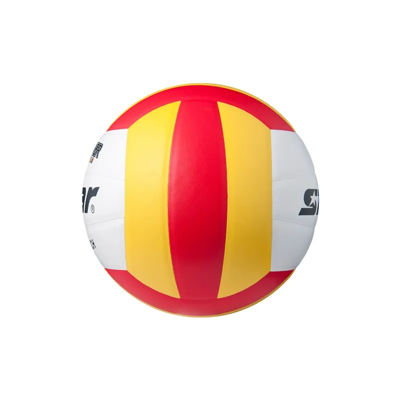 Star PVC Size 5 Ball Volleyball Unisex White Yellow-4