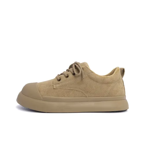 HUANQIU Durable Warm Low Top Casual Shoes Women's Brown