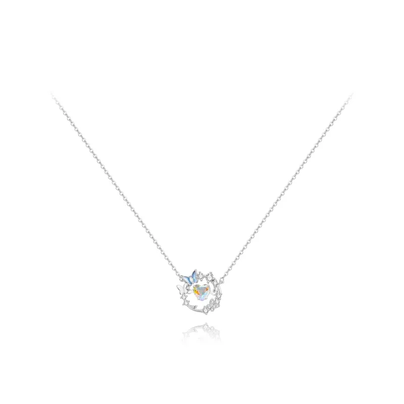 KUMET Zircon Necklaces Women's Couple Birthday Anniversary Gift-7