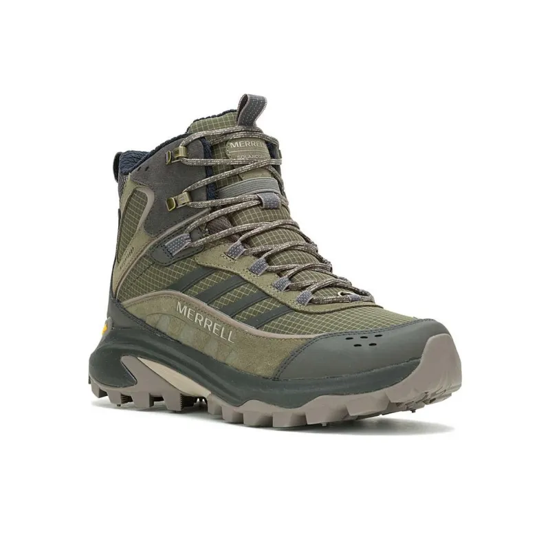 MERRELL MOAB SPEED 2 Anti Slip Wear Resistant Mid Top Hiking Shoes Men's Green-2
