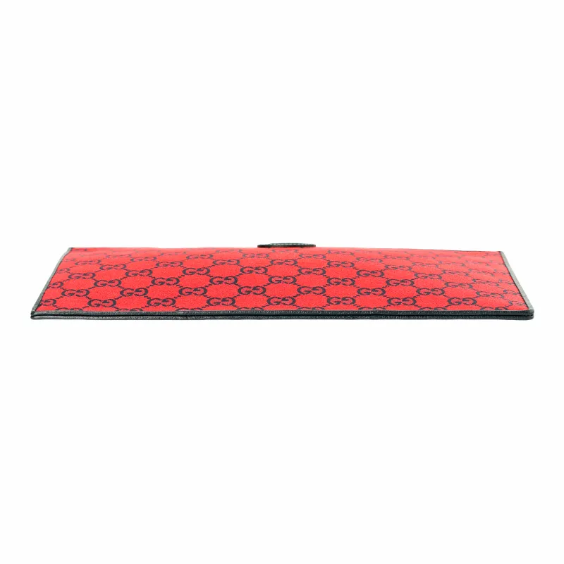 GUCCI Valentine's Day Collection Canvas With Leather Canvas Bag Clutches Unisex Red/Blue-3