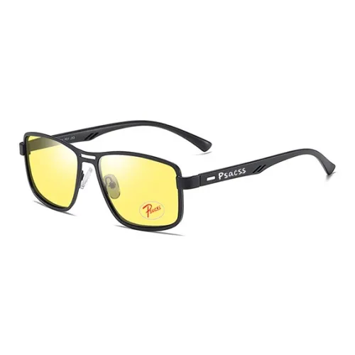 PSACSS TR/Memory Plastic Metal Aviator Sunglasses Men's