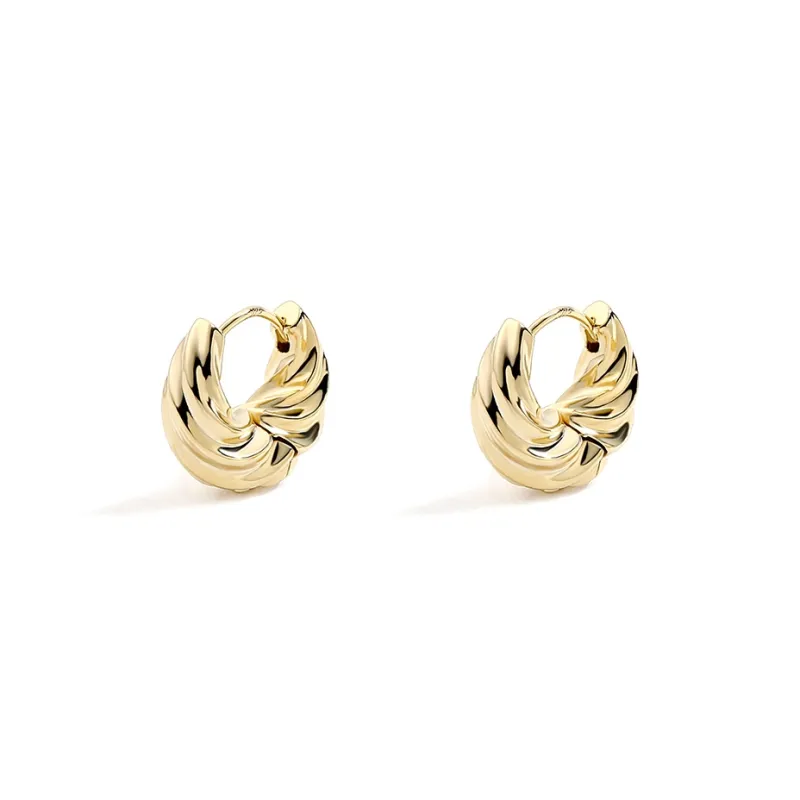 EAR PARTNER 925 Sterling Silver Stud Hoop Earrings Women's-3