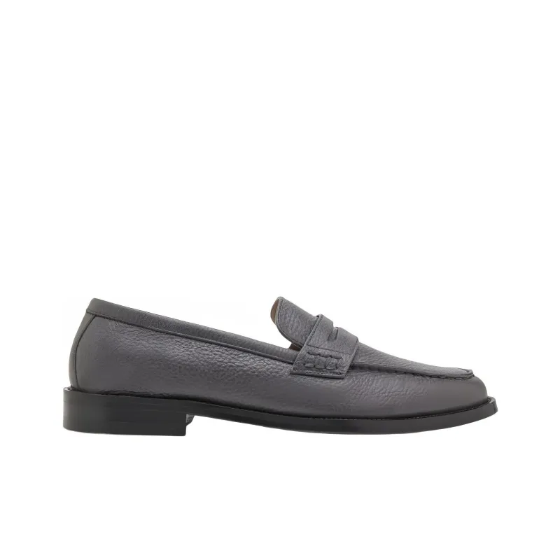 MANOLO BLAHNIK Penny Loafers Men's Dark Gray-1