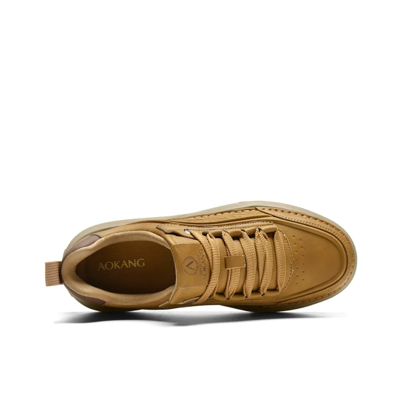 AOKANG Maillard Style Series Height Increasing Lightweight Slip-Resistant Low-Top Skateboard Shoes Men's Exclusive Box-3