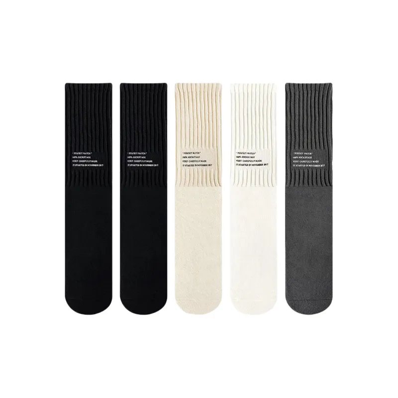 BEAR UNION Knee High Socks Unisex 5 Pack-14