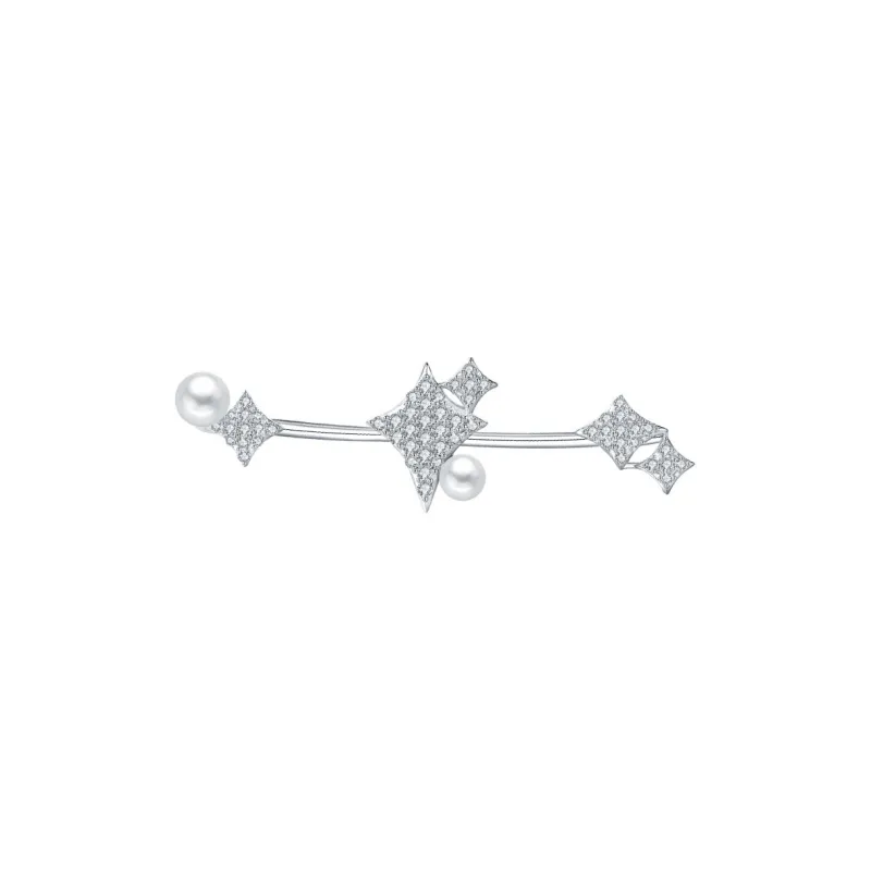 BABYBEI 925 Sterling Silver 18K White Gold Plated Shell Pearl Rings Women's-1
