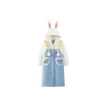 Gongdie x Disney Pajama Robe Women's Blue