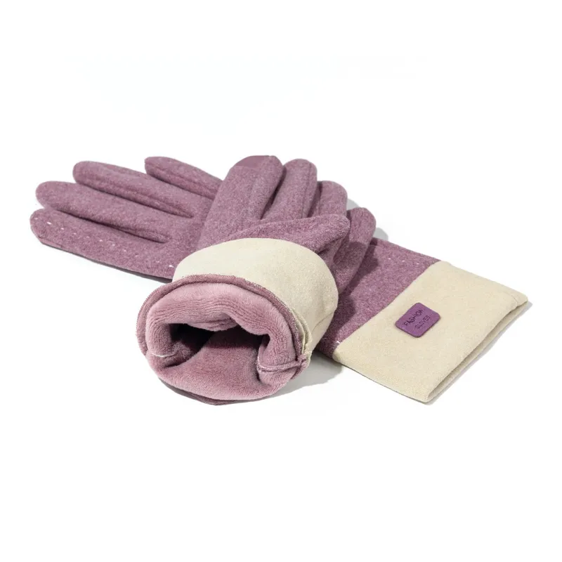 Shanghai Story Polyester Knit Gloves Women's 4 Colors-20
