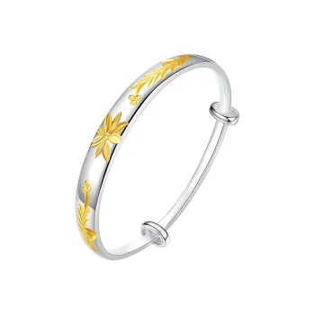 Otoshi 999 Fine Silver Sterling Silver Bracelets Women's