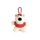 Plush West Highland Pendant-Red and White Plaid
