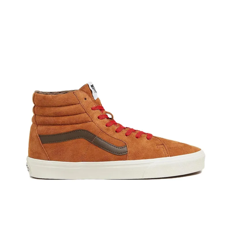 Sk8 Vans Hi 'Plaid Glazed Ginger Brown' Women's-1