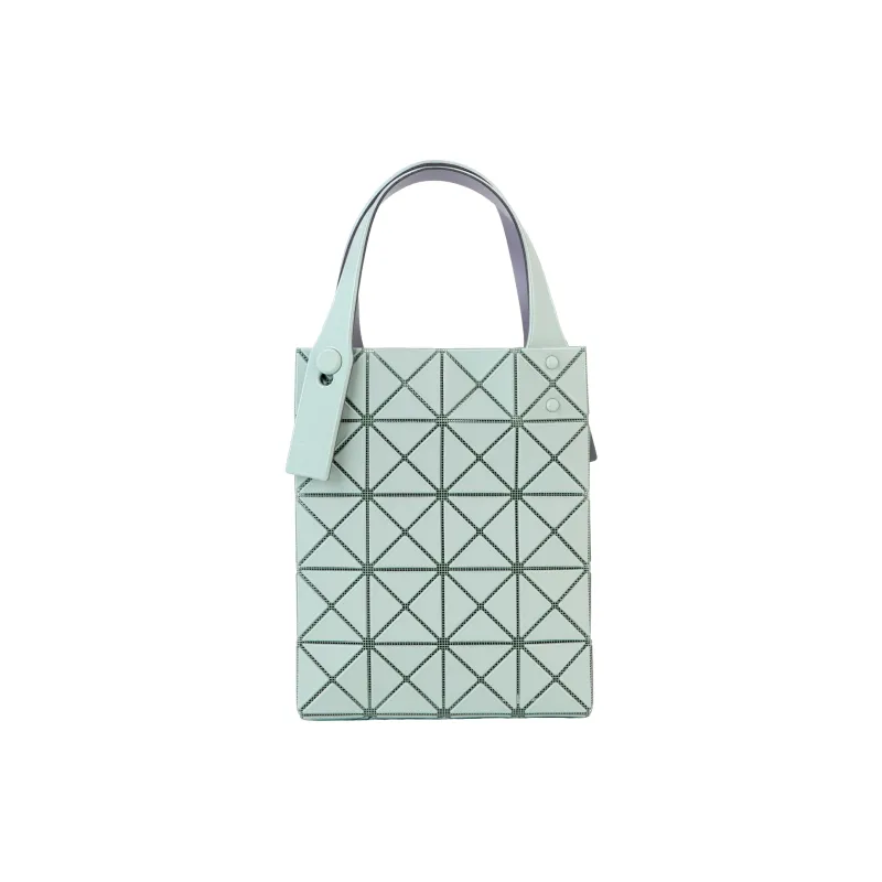 ISSEY MIYAKE Lucent Boxy Bonded PVC Resin Handbag Mini Women's Gray Green-3