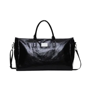 ChillHigh PU Travel Bag Large Size Unisex Black