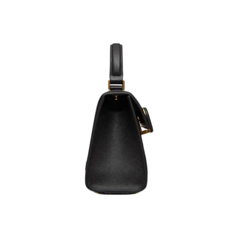 Valentino VSLING Grained Calfskin Shoulder Bag Crossbody Bag Handbag Small Size Women's Black-2