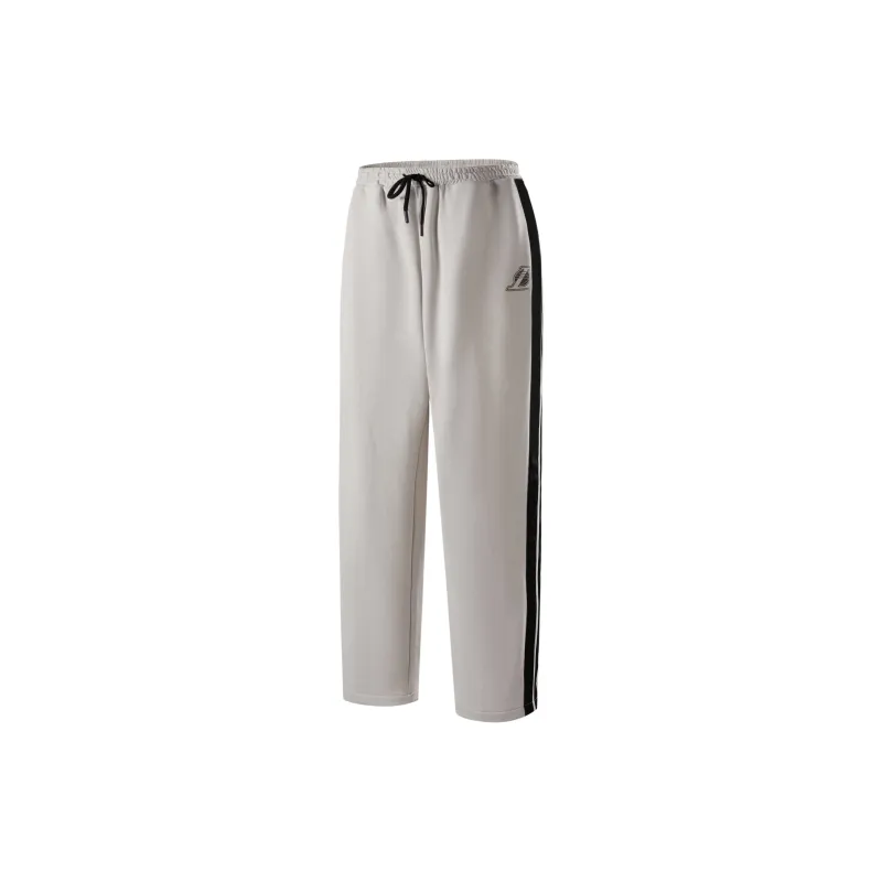 NBA Knitted Sports Pants Unisex Light Gray White-1