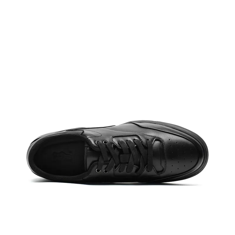 He Jinchang Low Top Skateboard Shoes Men's Black-3