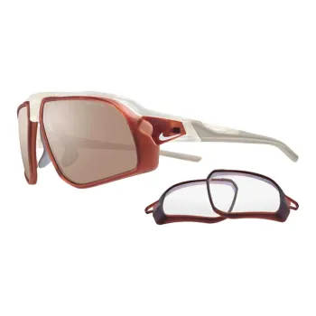 Nike Cellular Plastic Irregular Shape Sunglasses Men's Red